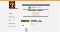 Desktop Screenshot of estudiosnietzsche.org